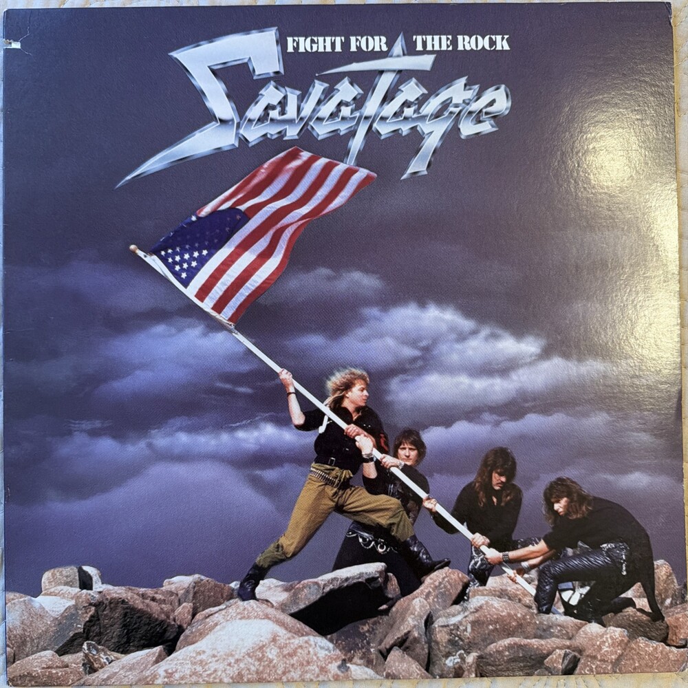 Savatage - Fight For The Rock - Original 1st Press Vinyl LP Record Gold Stamp NM